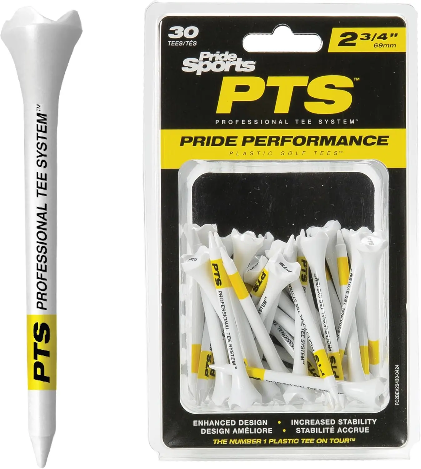 Plastic Golf Tees 2-3/4 Inch, 30 Count - Low-Resistance Tips for Longer Drives, Striped for Consistent Height
Plastic Golf Tees 2-3/4 Inch, 30 Count - Low-Resistance Tips for Longer Drives, Striped for Consistent Height