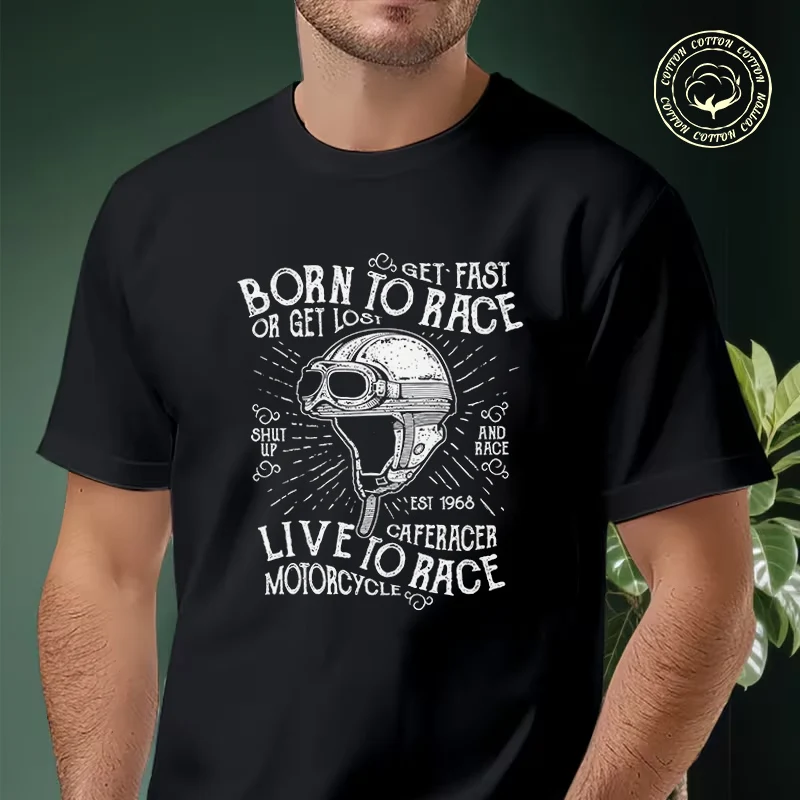 Get Fast Born To Race Or Get Lost Men's Moto T Shirt Casual Dress High Quality Mens Cotton Round Neck Short Sleeved T-shirt
Get Fast Born To Race Or Get Lost Men's Moto T Shirt Casual Dress High Quality Mens Cotton Round Neck Short Sleeved T-shirt