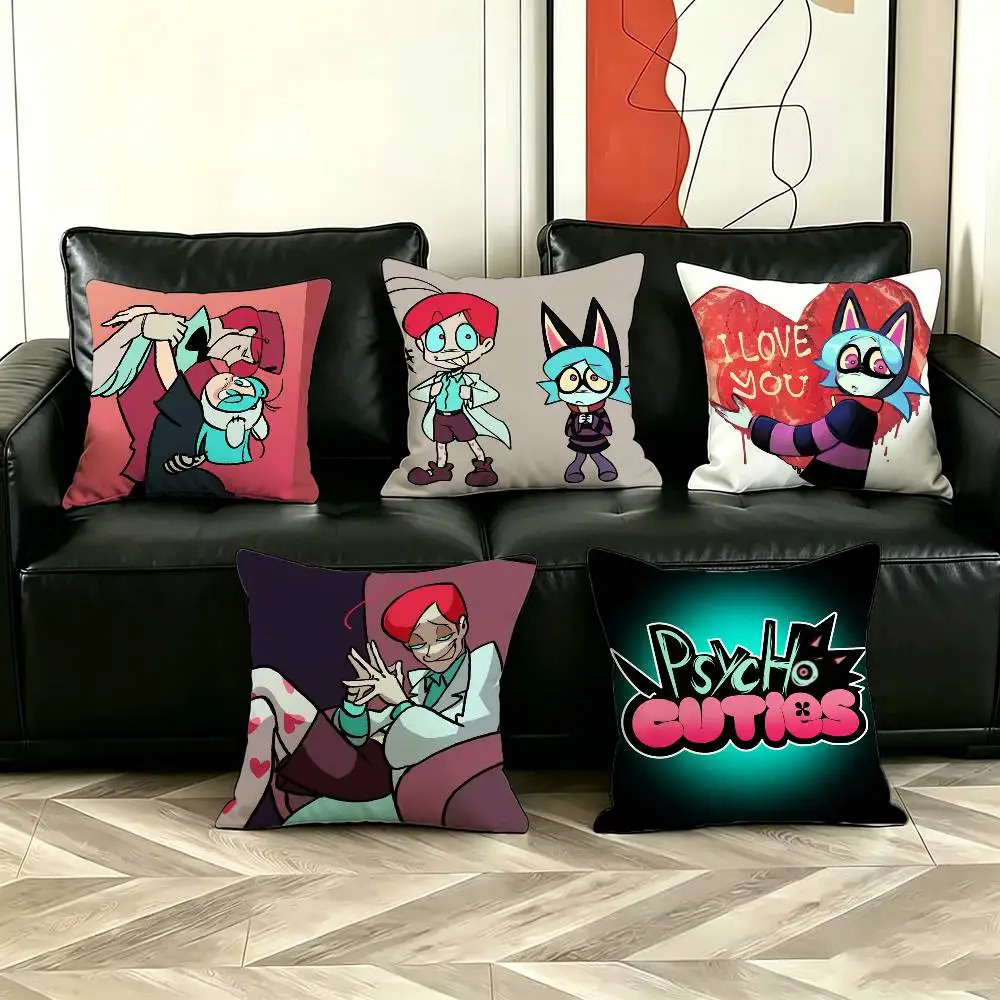 P-PSYCHO CUTIES Pillow Case Cushion Cover Throw Pillow Case For Car Sofa
P-PSYCHO CUTIES Pillow Case Cushion Cover Throw Pillow Case For Car Sofa