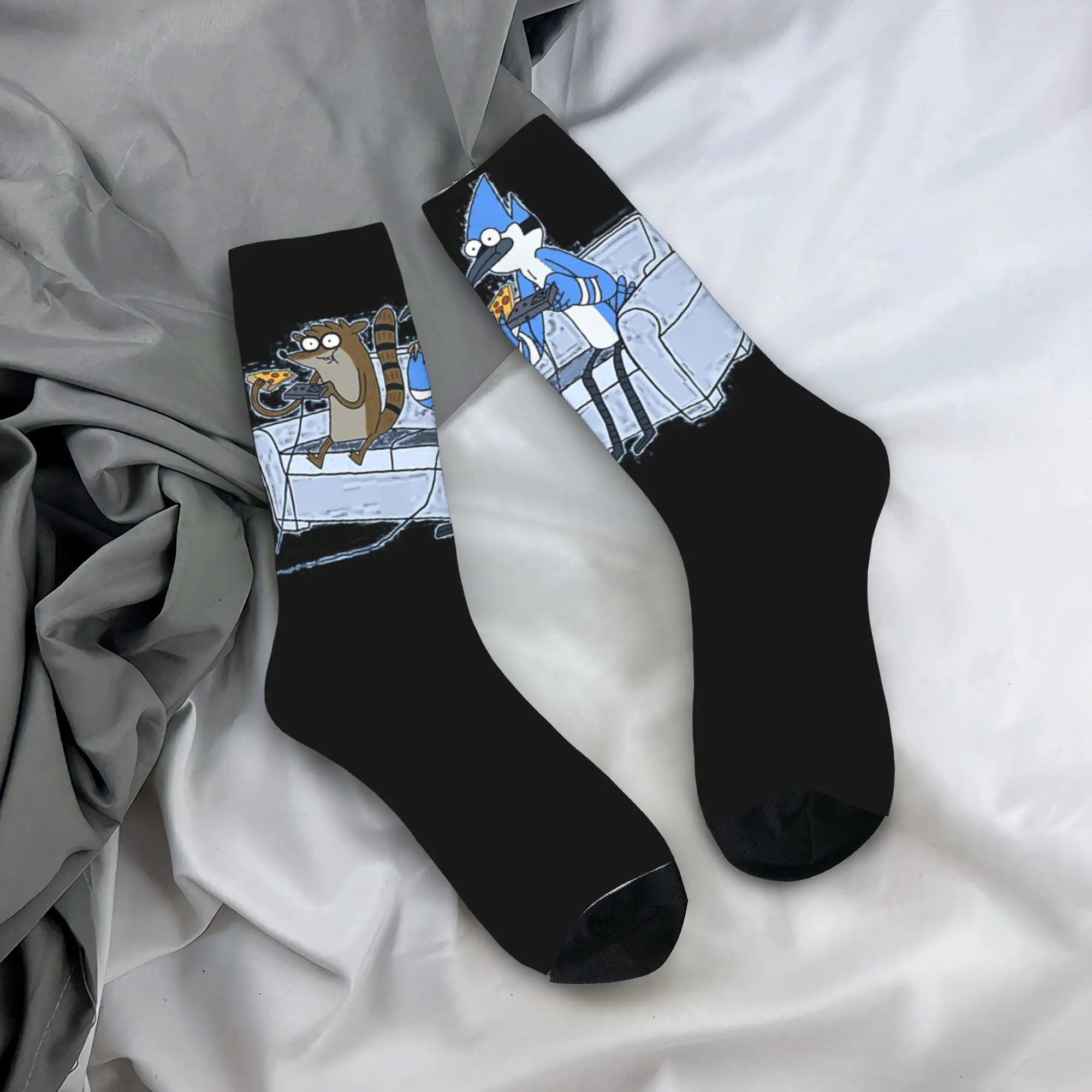 Mordecai and Rigby Pizza and Video Games Носки Harajuku Высококачественные чулки Спортивные носки средней длины Мягкие рождественские подарки
Mordecai and Rigby Pizza and Video Games Носки Harajuku Высококачественные чулки Спортивные носки средней длины Мягкие рождественские подарки