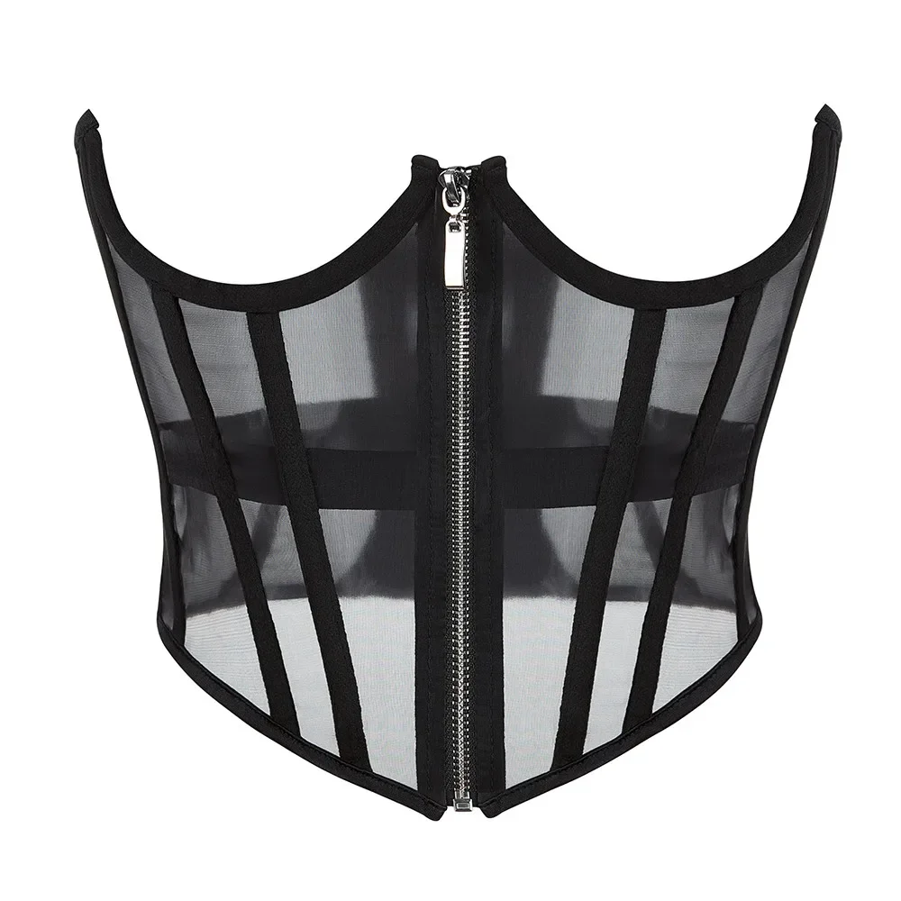 Corsets Bustiers Underbust for Women Top Sexy Waist Cincher Transparent Lingerie Shape Body Belt Plus Size Corselet With Zipper
Corsets Bustiers Underbust for Women Top Sexy Waist Cincher Transparent Lingerie Shape Body Belt Plus Size Corselet With Zipper