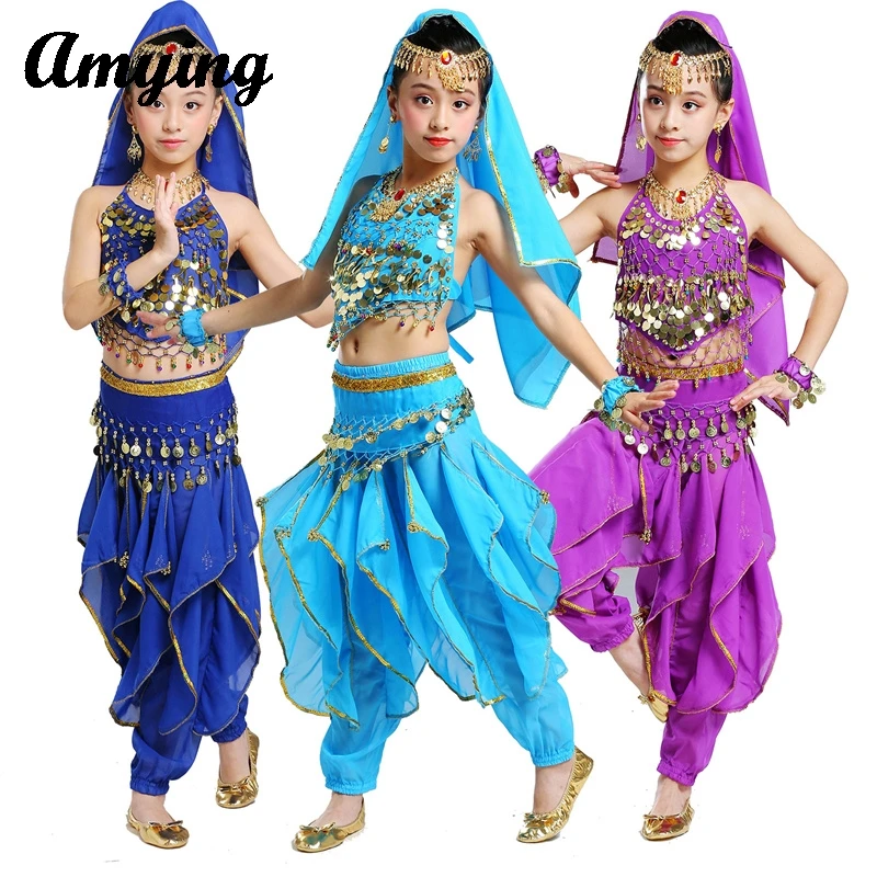 Belly Dance Costume Set Children's Indian Dance Practice Outfit Girls Arabic Belly Pocket Top+Swivel Pants Performance Clothing
Belly Dance Costume Set Children's Indian Dance Practice Outfit Girls Arabic Belly Pocket Top+Swivel Pants Performance Clothing