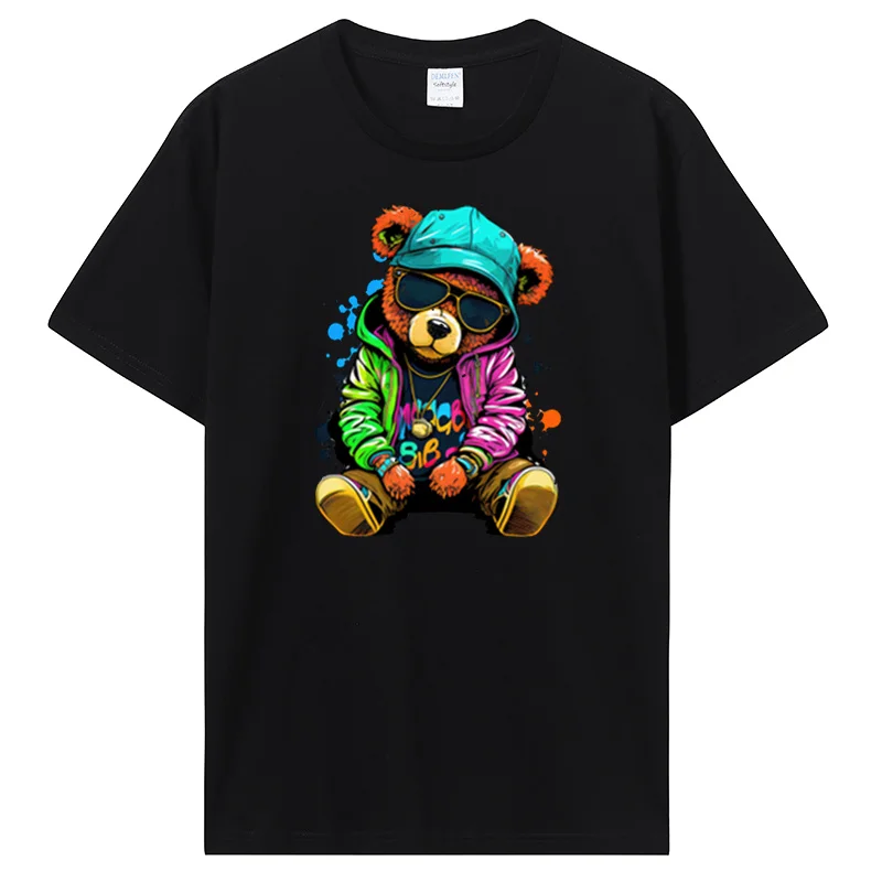 Teddy Bear Playing Badminton T-shirt Cotton Clothing Tops Graphics Kawaii Men Women Short Sleeve Print TShirt Tees
Teddy Bear Playing Badminton T-shirt Cotton Clothing Tops Graphics Kawaii Men Women Short Sleeve Print TShirt Tees
