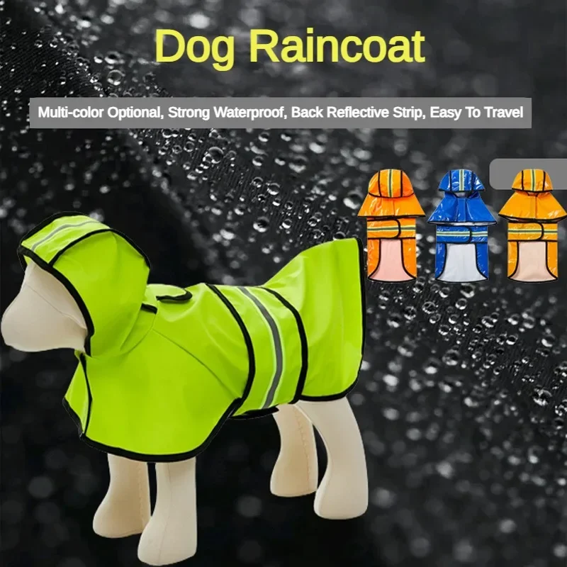 New Dog Raincoat Waterproof PU Leather Night Travel Back Reflective Dog Raincoat Pet Clothing
New Dog Raincoat Waterproof PU Leather Night Travel Back Reflective Dog Raincoat Pet Clothing