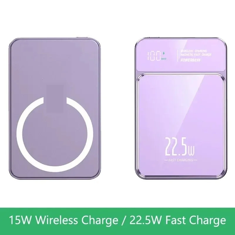 Magnetic Power Bank 30000mAh 22.5W Wireless Fast Charger for iPhone16 15 14 13 Samsung S23 S22 Xiaomi Portable Battery Powerbank
Magnetic Power Bank 30000mAh 22.5W Wireless Fast Charger for iPhone16 15 14 13 Samsung S23 S22 Xiaomi Portable Battery Powerbank