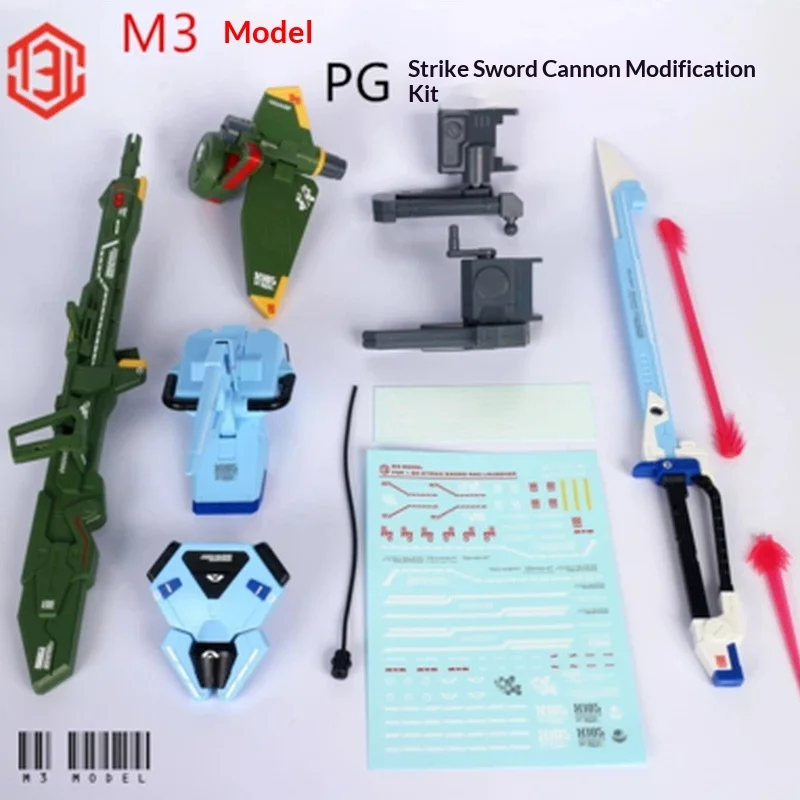 M3 Model Pg 1/60 Strike Gundam Sword Cannon Dual Backpack Modified Kit With Water Decal For Model Hobby Enthusiasts
M3 Model Pg 1/60 Strike Gundam Sword Cannon Dual Backpack Modified Kit With Water Decal For Model Hobby Enthusiasts