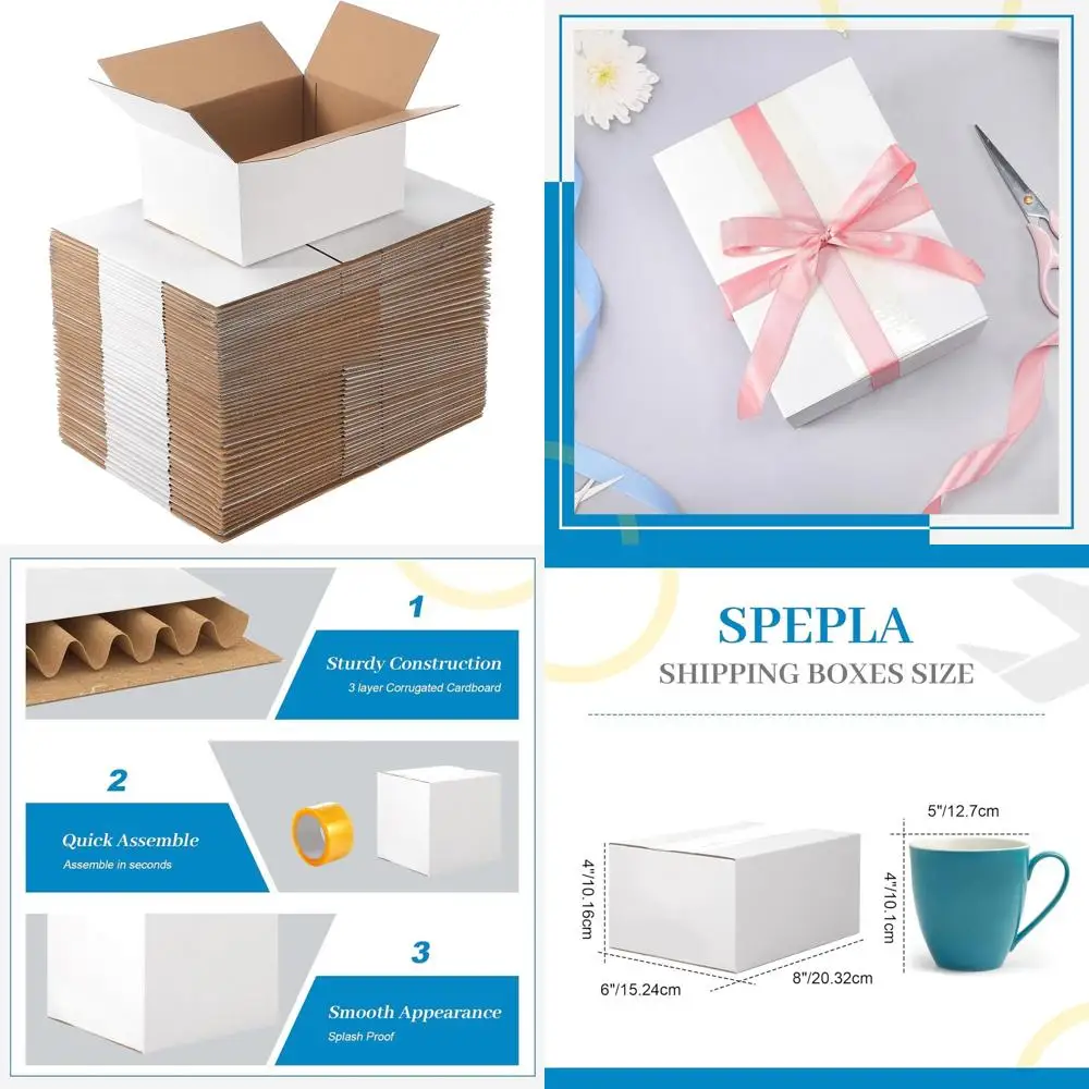 Valentine's Day 200 Pack Small 8x6x4 Heavy-Duty Cardboard Shipping Boxes for Mailing, Storage, and Moving
Valentine's Day 200 Pack Small 8x6x4 Heavy-Duty Cardboard Shipping Boxes for Mailing, Storage, and Moving