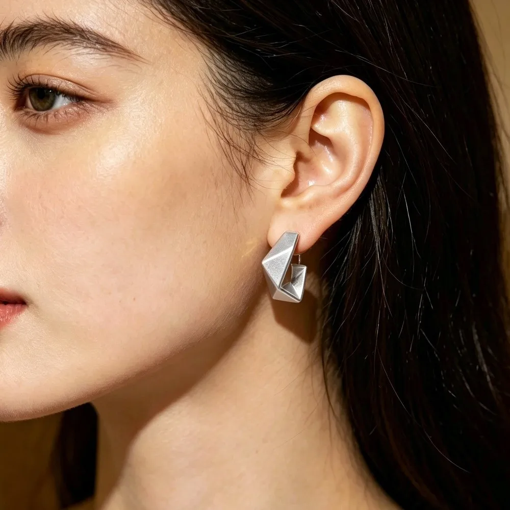 Elegant Polygon Earrings Rhombic Section Irregular Vintage Jewelry Silver Alloy Geometric Metal Earring Party
Elegant Polygon Earrings Rhombic Section Irregular Vintage Jewelry Silver Alloy Geometric Metal Earring Party