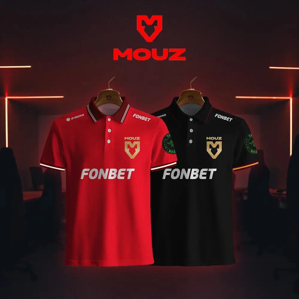 MOUZ Esports CS2 2026 New Jerseys Men's Casual Breathable Polo Shirt Fan Gifts CSGO Team Customizable Black and Red Game Uniform
MOUZ Esports CS2 2026 New Jerseys Men's Casual Breathable Polo Shirt Fan Gifts CSGO Team Customizable Black and Red Game Uniform