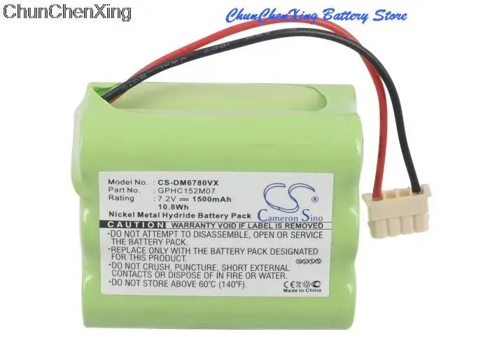 Cameron Sino 1500mAh Battery GPHC152M07 for Dirt Devil EVO M678, For Mint 4200, 4205, Automatic Floor Cleaner 4000, Plus 5000
Cameron Sino 1500mAh Battery GPHC152M07 for Dirt Devil EVO M678, For Mint 4200, 4205, Automatic Floor Cleaner 4000, Plus 5000