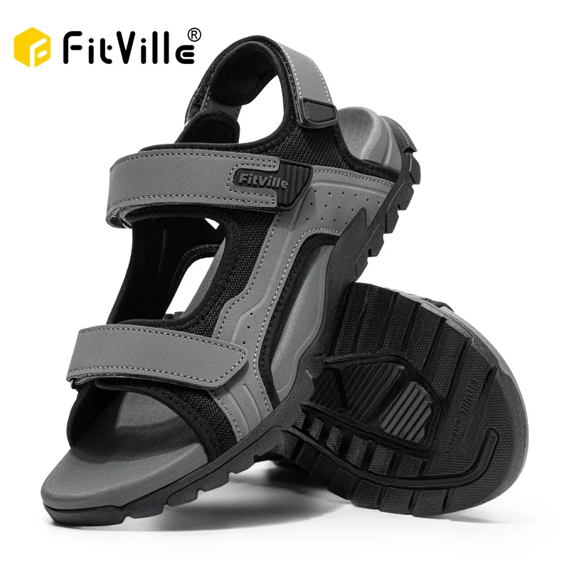 FitVille Mens Sandal Wide Toe Box Walking Athletic Sandals For Men With Arch Support Cushion Slip-Resistant Beach Sandals
FitVille Mens Sandal Wide Toe Box Walking Athletic Sandals For Men With Arch Support Cushion Slip-Resistant Beach Sandals