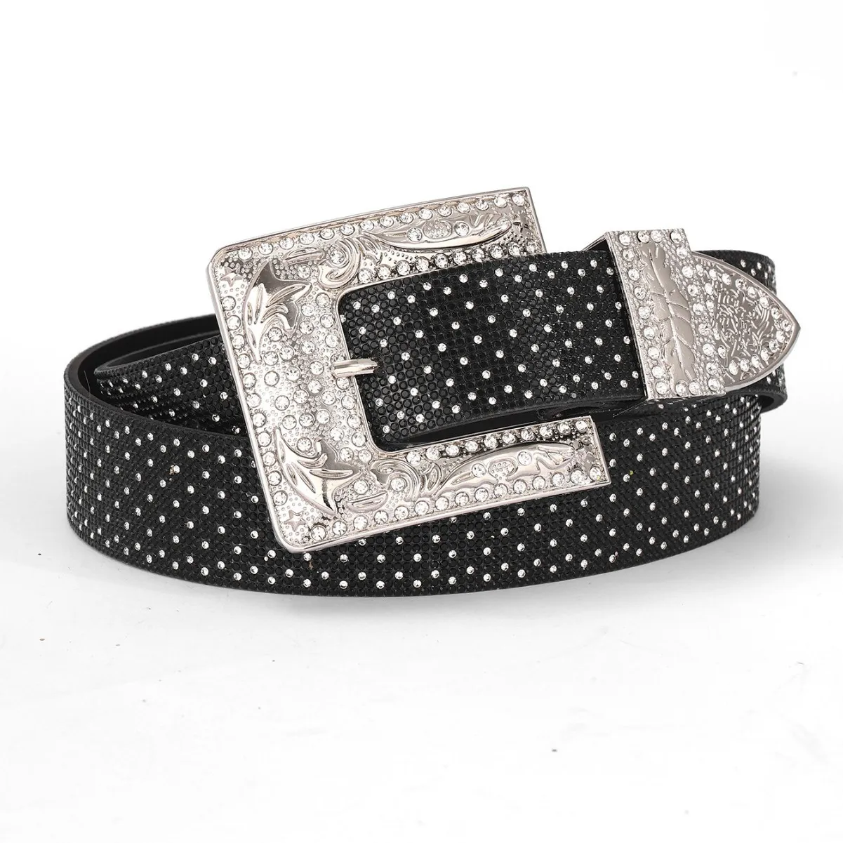 Men's Women's Fashion Rhinestone Belt Western Cowgirl Bling Studded Design Leather Diamond Waistband For Jeans Dress
Men's Women's Fashion Rhinestone Belt Western Cowgirl Bling Studded Design Leather Diamond Waistband For Jeans Dress