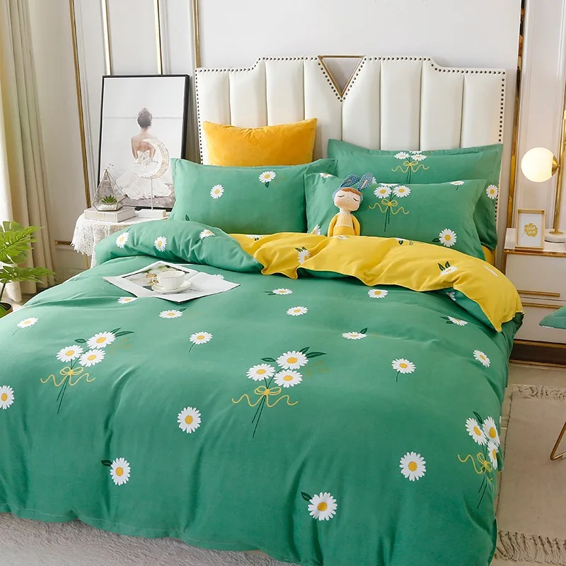 Home Cyan Sunflower Duvet Cover Pillow Cover Sheet Boy Children Teen Girls Bedding Set King Queen Double Bed Home Textile Four-p
Home Cyan Sunflower Duvet Cover Pillow Cover Sheet Boy Children Teen Girls Bedding Set King Queen Double Bed Home Textile Four-p