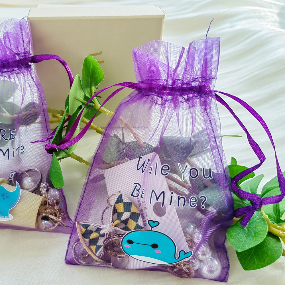 100 шт./лот, подарочные мешочки из органзы с индивидуальным логотипом для ювелирных изделий, розовые, фиолетовые, для хранения, на День святого Валентина, свадьбу, с завязками
100 шт./лот, подарочные мешочки из органзы с индивидуальным логотипом для ювелирных изделий, розовые, фиолетовые, для хранения, на День святого Валентина, свадьбу, с завязками