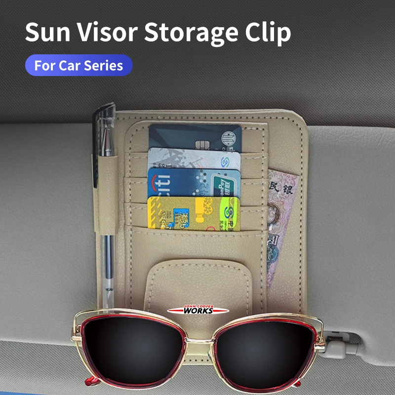 Car Sun Visor Organizer Box Glasses Clip Card Holder Storage Pockets For MINI WORKS JCW Cooper F55 F56 R60 R59 R58 R57 R56 R55 R
Car Sun Visor Organizer Box Glasses Clip Card Holder Storage Pockets For MINI WORKS JCW Cooper F55 F56 R60 R59 R58 R57 R56 R55 R