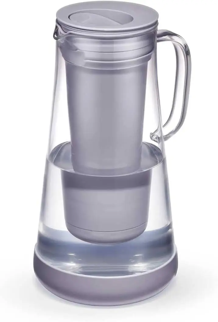 Home– Water Filter Pitcher, 7-Cup, Glass with Silicone Base, Wisteria, for Everyday Protection Against Bacteria, parasites
Home– Water Filter Pitcher, 7-Cup, Glass with Silicone Base, Wisteria, for Everyday Protection Against Bacteria, parasites