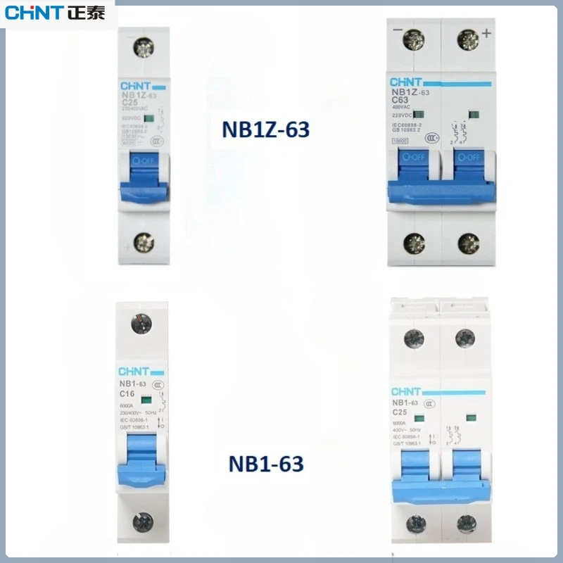 Chint NB1Z-63/NB1-63 Circuit Breaker 1P/2P 10-63A NB1Z AC/DC Dual-Use NB1 AC 220V Flame-Retardant Home Air Switch
Chint NB1Z-63/NB1-63 Circuit Breaker 1P/2P 10-63A NB1Z AC/DC Dual-Use NB1 AC 220V Flame-Retardant Home Air Switch