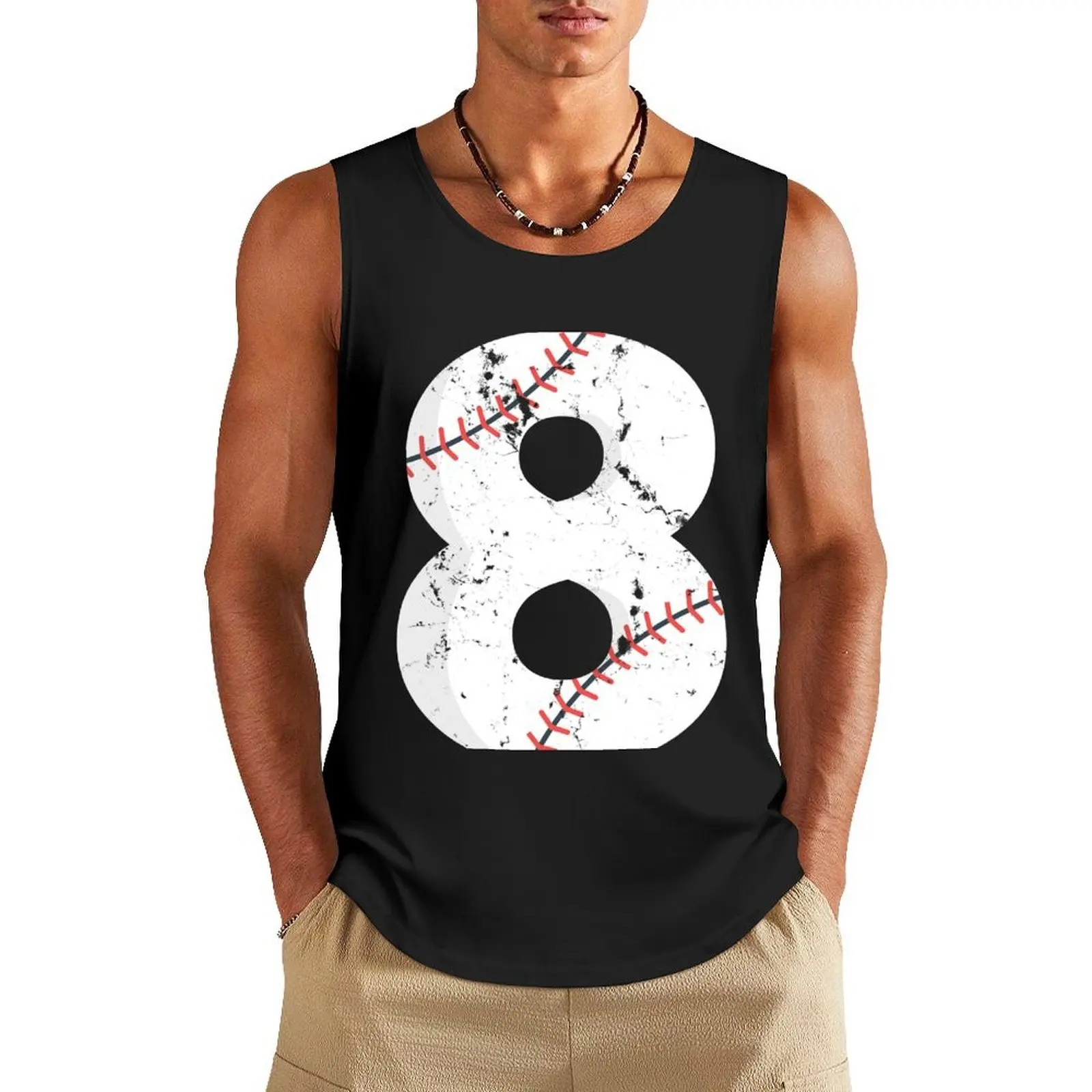 8 Birthday Baseball Vintage Number #8 Tank Top Men's t-shirt Fitness men clothing
8 Birthday Baseball Vintage Number #8 Tank Top Men's t-shirt Fitness men clothing