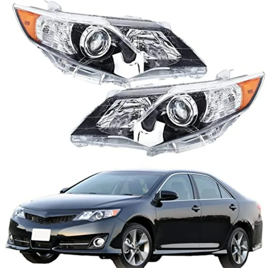 Headlights Assembly Replacement for Camry SE Style 2012 2013 2014 Projector Headlights Headlamps Chrome Housing Driver and Pas
Headlights Assembly Replacement for Camry SE Style 2012 2013 2014 Projector Headlights Headlamps Chrome Housing Driver and Pas