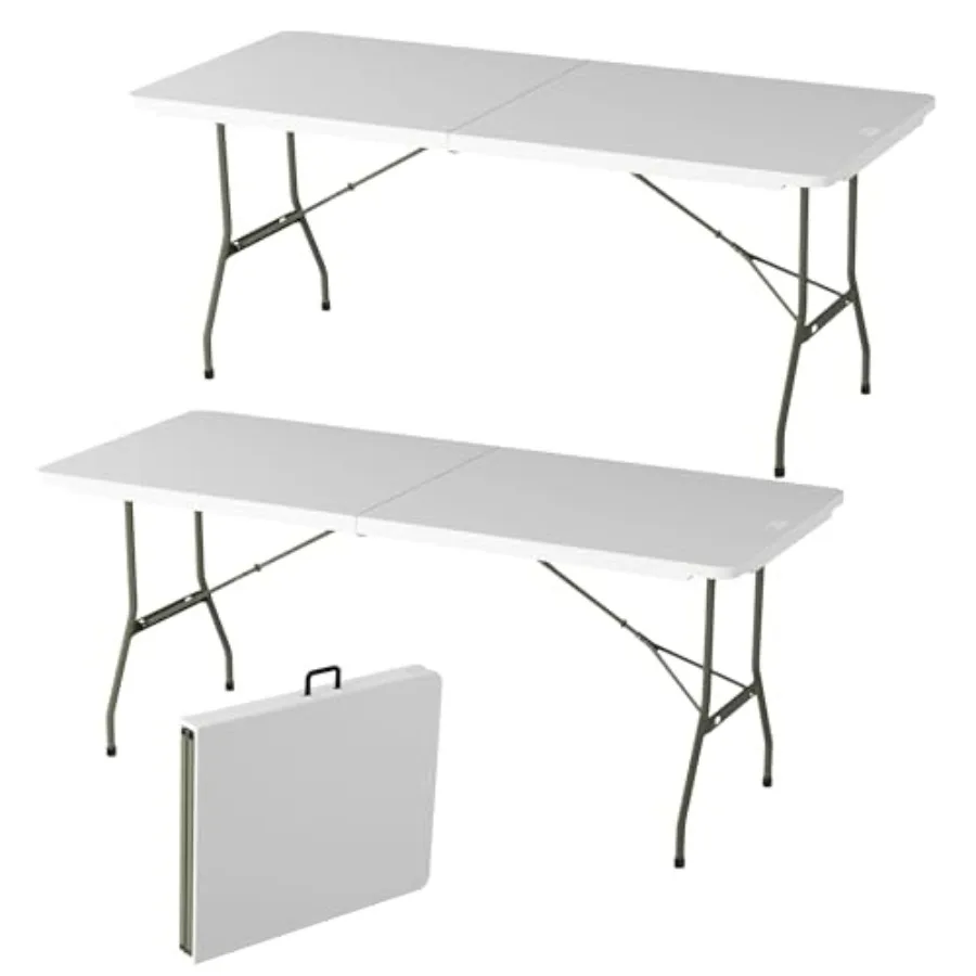 Portable Folding Tables for Camping Events Dining Crafts Banquets - Lightweight 6-Foot Indoor Outdoor Utility Tables in White S
Portable Folding Tables for Camping Events Dining Crafts Banquets - Lightweight 6-Foot Indoor Outdoor Utility Tables in White S
