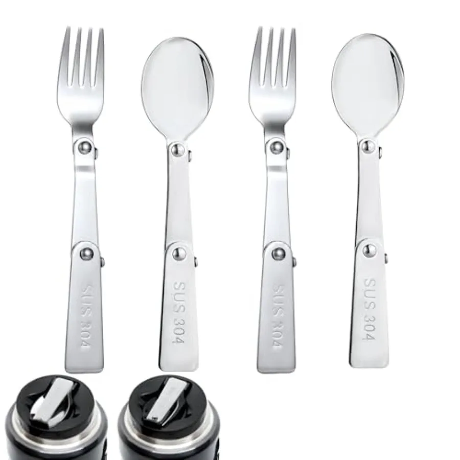THERMOS FUNTAINER 16 Oz Food Jar Multifunctional Folding Spoon and Fork Replacement Portable Tableware Metal Serving Foldable f
THERMOS FUNTAINER 16 Oz Food Jar Multifunctional Folding Spoon and Fork Replacement Portable Tableware Metal Serving Foldable f