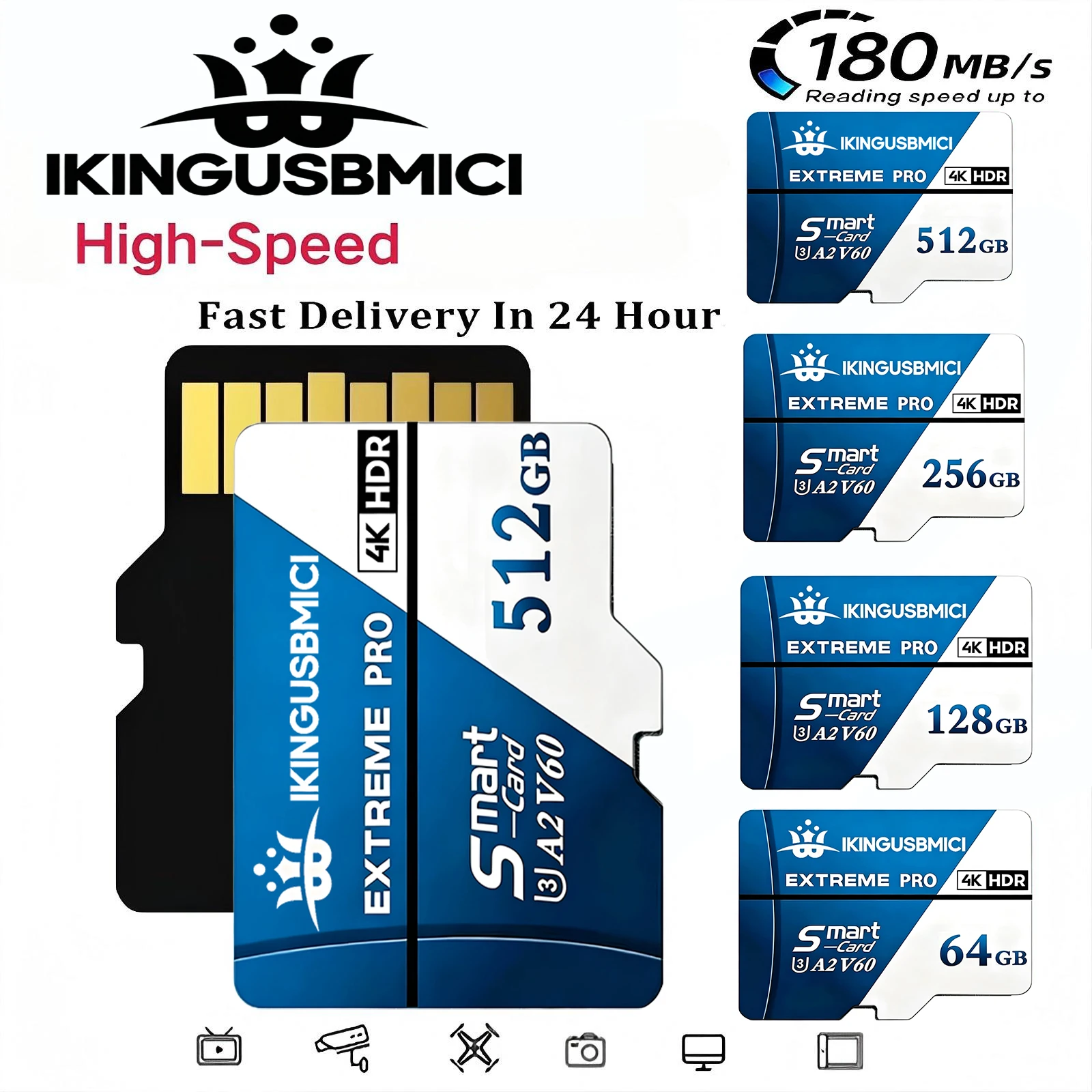 Stable Performance Micro TF Card Memory Card SD Cards TF Cards 32GB 64GB 256GB 512GB A2 Full HD 4K Full HD for Action Camera Mac
Stable Performance Micro TF Card Memory Card SD Cards TF Cards 32GB 64GB 256GB 512GB A2 Full HD 4K Full HD for Action Camera Mac