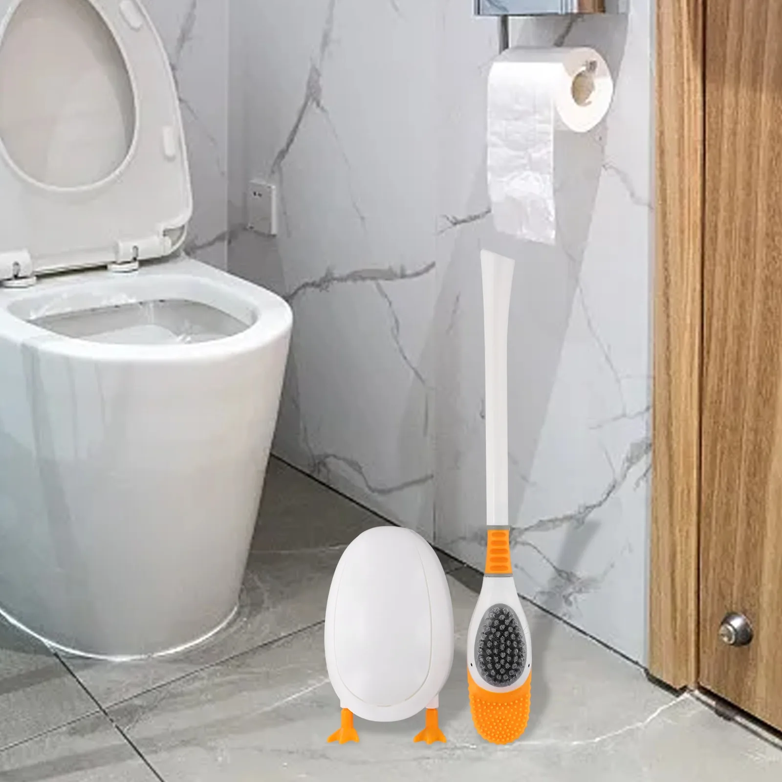 360 Deep Clean Cute Duck Щетка для унитаза 42*10 см Легкая щетка для промывки Щетка-держатель на основе гравитации для ванных комнат
360 Deep Clean Cute Duck Щетка для унитаза 42*10 см Легкая щетка для промывки Щетка-держатель на основе гравитации для ванных комнат