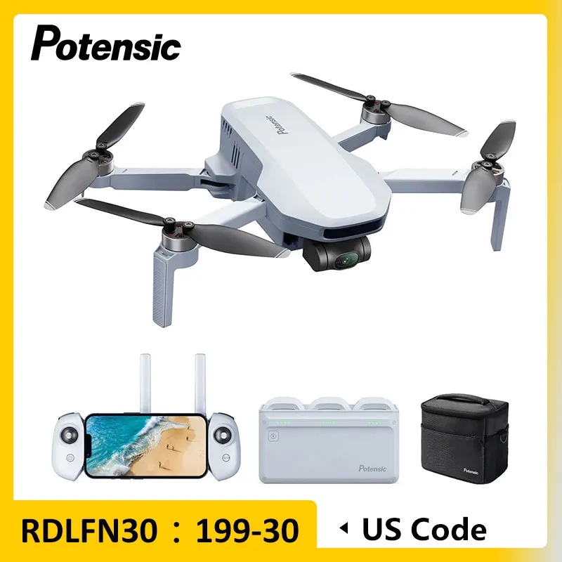 Potensic C0 Mini Drone 3 Axis Gimbal 6KM GPS 4K Professional Camera Drones Brushless RC Toy Quadcopter for Travel Gifts ATOM
Potensic C0 Mini Drone 3 Axis Gimbal 6KM GPS 4K Professional Camera Drones Brushless RC Toy Quadcopter for Travel Gifts ATOM