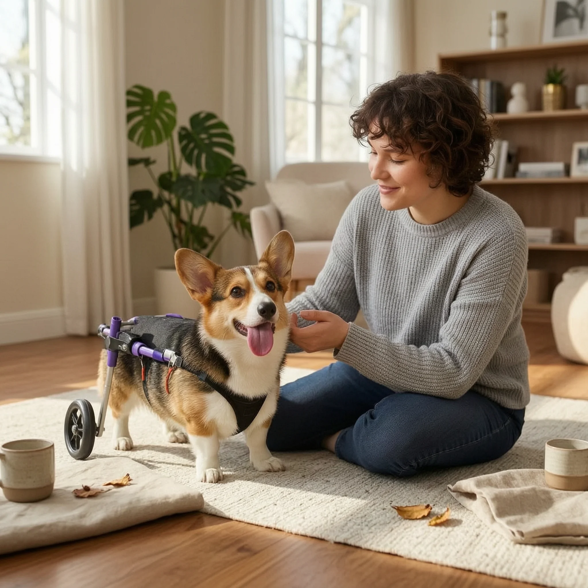 Dog Wheelchair Shock-Absorbing Wheels Hind Leg Wheelchair Rear Leg Mobility Mobility Device Comfortable Straps Pet Care Gear
Dog Wheelchair Shock-Absorbing Wheels Hind Leg Wheelchair Rear Leg Mobility Mobility Device Comfortable Straps Pet Care Gear