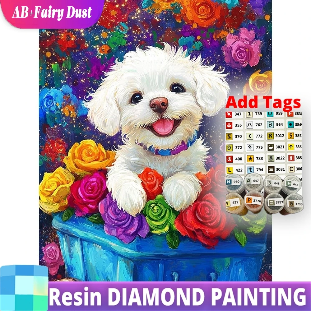 Resin AB Fairy Dust Diamond Mosaic Dog Animal DIY Pattern for Adults Beginners Painting Rose Flower Cross Stitch Decor Home
Resin AB Fairy Dust Diamond Mosaic Dog Animal DIY Pattern for Adults Beginners Painting Rose Flower Cross Stitch Decor Home