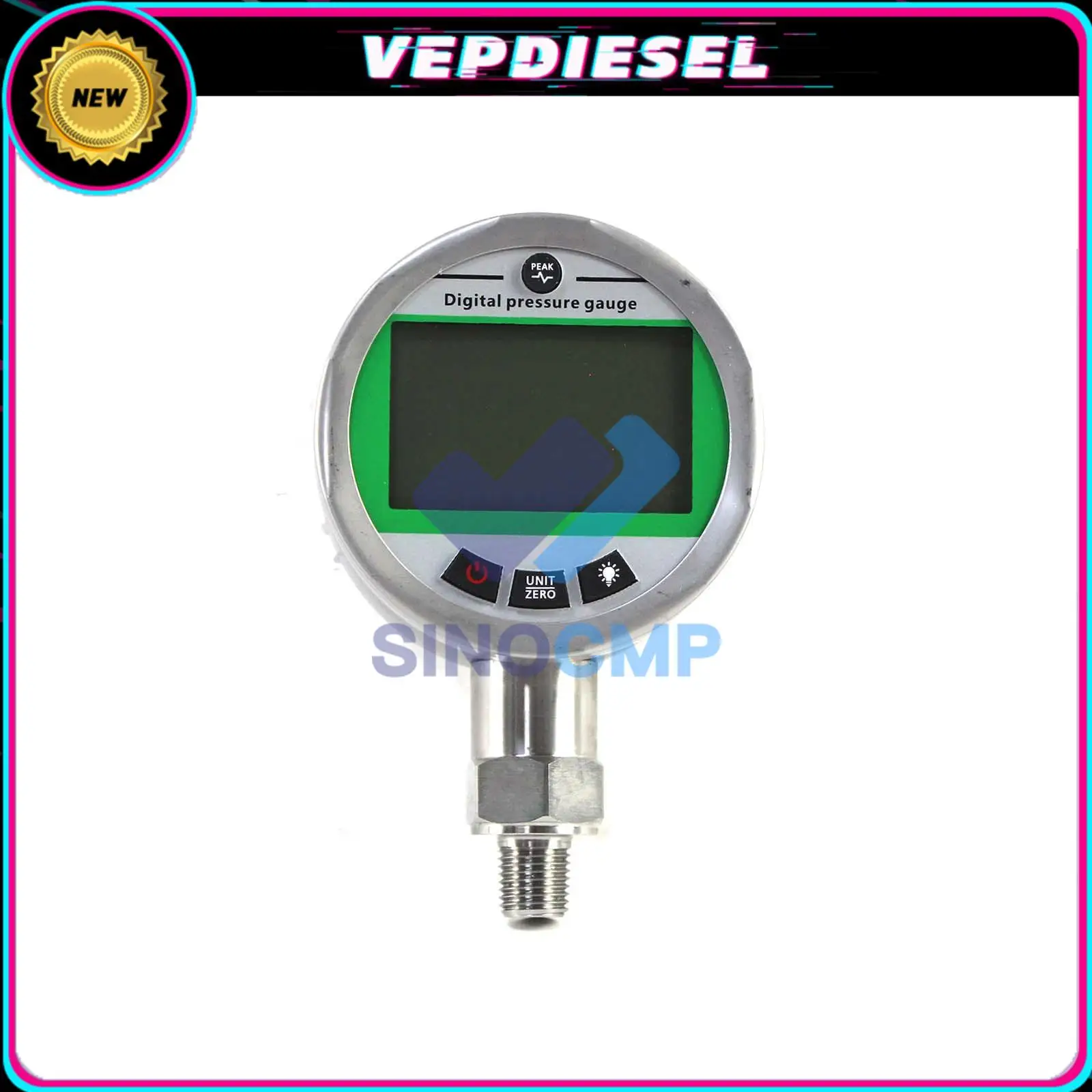 Digital Hydraulic Pressure Gauge With Gauge Digital 70MPA/10500PSI Pressure NPT1/4 Interface Pressure G1/2 M101 Gauge
Digital Hydraulic Pressure Gauge With Gauge Digital 70MPA/10500PSI Pressure NPT1/4 Interface Pressure G1/2 M101 Gauge