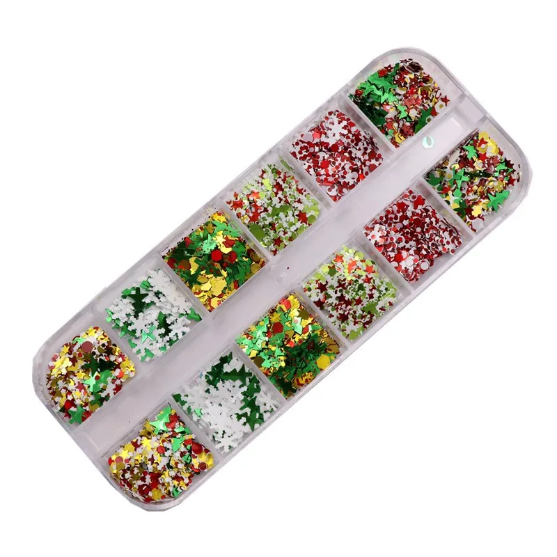 1 Box New Colorful Christmas Nail Art Snowflake Sequins Christmas Tree Star Sequin Mixed DIY Design Nail Accessories Supplies
1 Box New Colorful Christmas Nail Art Snowflake Sequins Christmas Tree Star Sequin Mixed DIY Design Nail Accessories Supplies