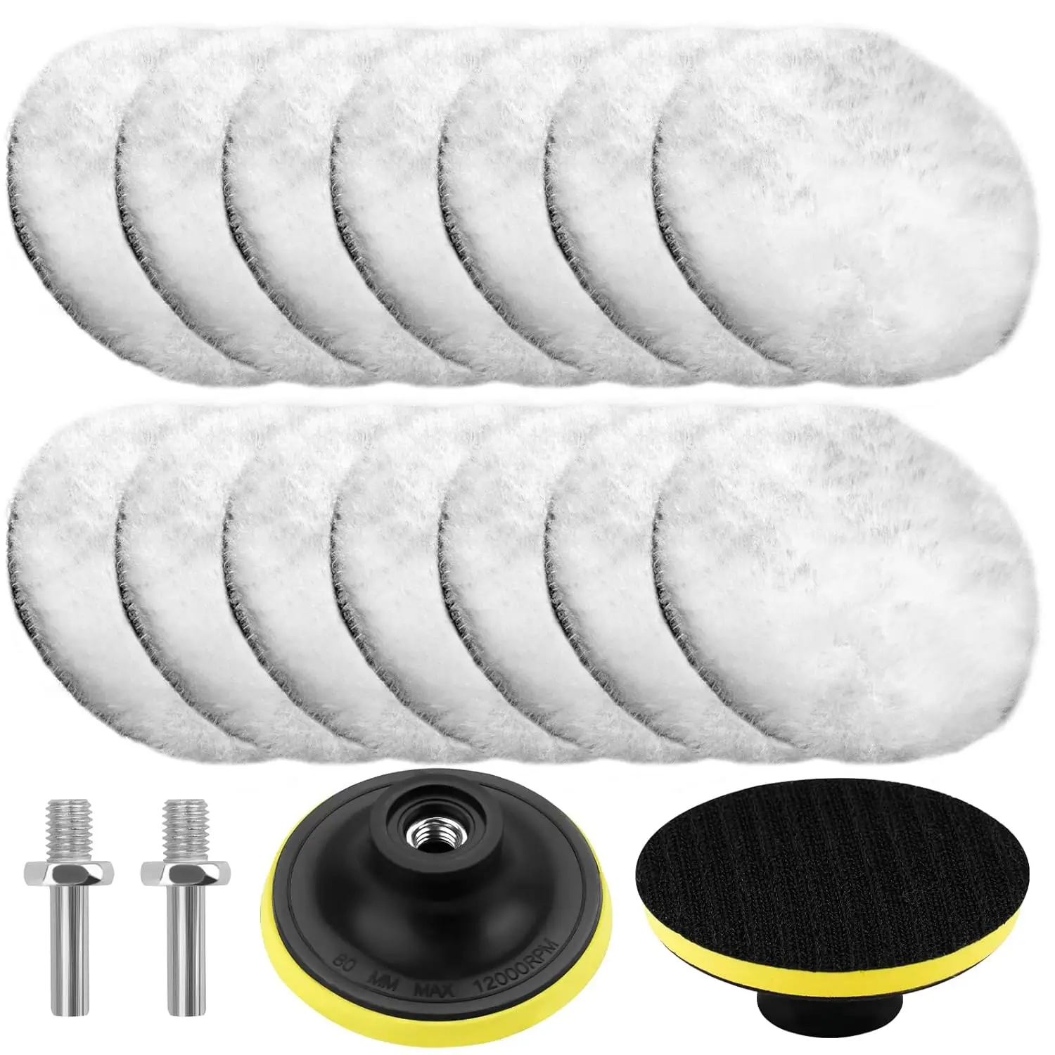 SI FANG 18 Pcs 3 Inch M10 Wool Felt Polishing Pads Wheel for Car Tile Glass Stainless Steel - Scratch Repair Polishing Tools
SI FANG 18 Pcs 3 Inch M10 Wool Felt Polishing Pads Wheel for Car Tile Glass Stainless Steel - Scratch Repair Polishing Tools