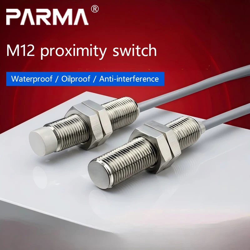 The M12 proximity switch sensor is a three-wire NPN normally open 24v 12MM metal induction switch with waterproof band shielding
The M12 proximity switch sensor is a three-wire NPN normally open 24v 12MM metal induction switch with waterproof band shielding