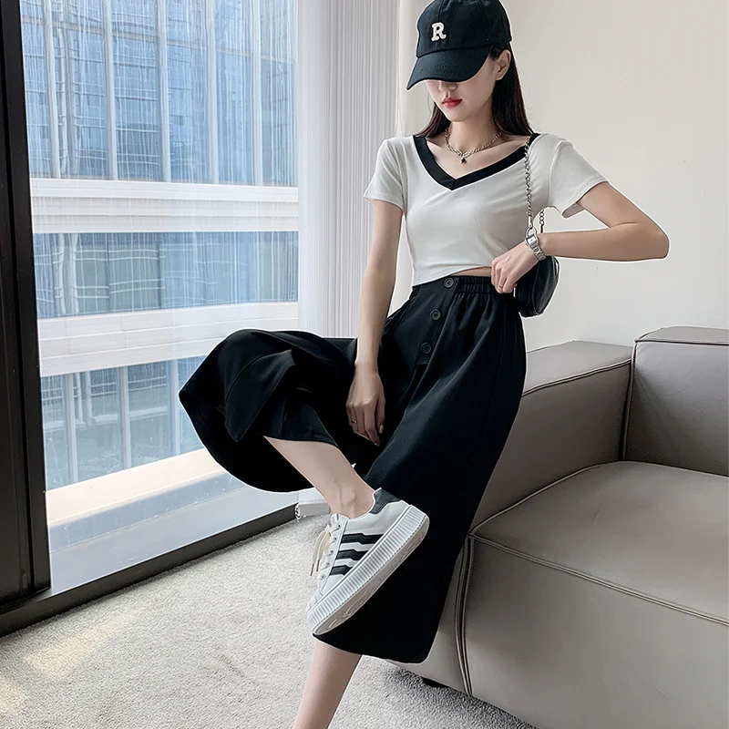 Loose Wide Leg Casual Pants Women's plus Size Summer New Style High Waist Artistic Trousers Seven-Foot Length Slimming
Loose Wide Leg Casual Pants Women's plus Size Summer New Style High Waist Artistic Trousers Seven-Foot Length Slimming
