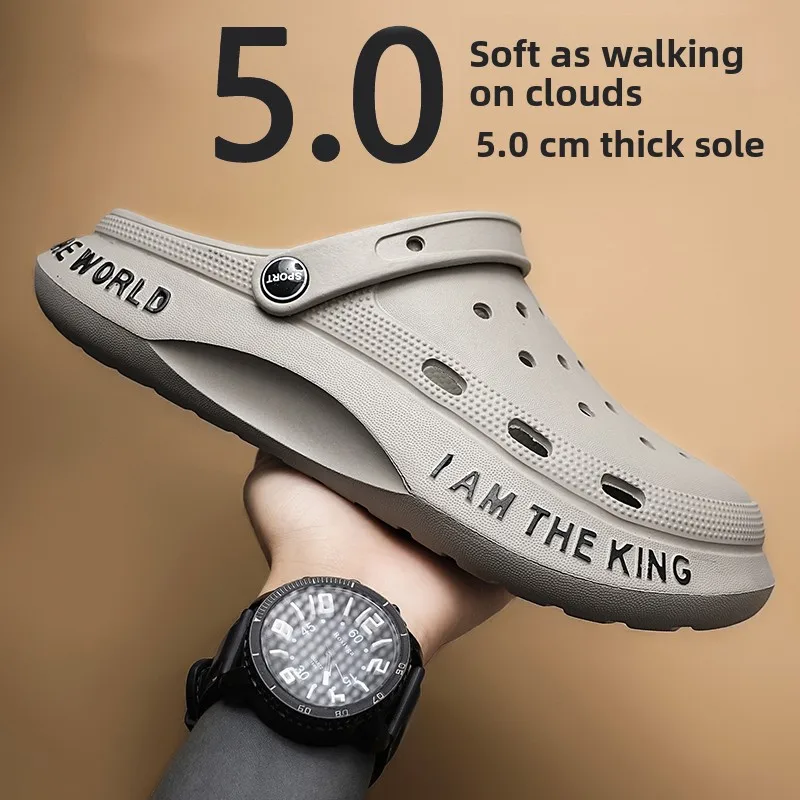 Men's Summer Outdoor Wear Soft Bottom Beach Sandals Sports Anti-Slip Driving Dual-Purpose Open-Toe Slippers Breathable EVA
Men's Summer Outdoor Wear Soft Bottom Beach Sandals Sports Anti-Slip Driving Dual-Purpose Open-Toe Slippers Breathable EVA