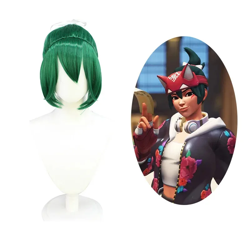 Парик для косплея Kiriko Game OW, зеленые волосы Kiriko, Kiriko, зеленый парик с хвостиком, новинка 2022, термостойкие волосы на Хэллоуин
Парик для косплея Kiriko Game OW, зеленые волосы Kiriko, Kiriko, зеленый парик с хвостиком, новинка 2022, термостойкие волосы на Хэллоуин