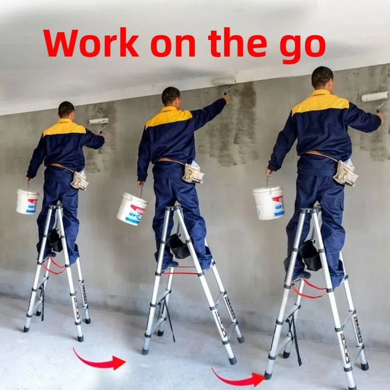 Walking herringbone ladder Multifunctional household folding telescopic ladder Air conditioner installation Hardware tools
Walking herringbone ladder Multifunctional household folding telescopic ladder Air conditioner installation Hardware tools