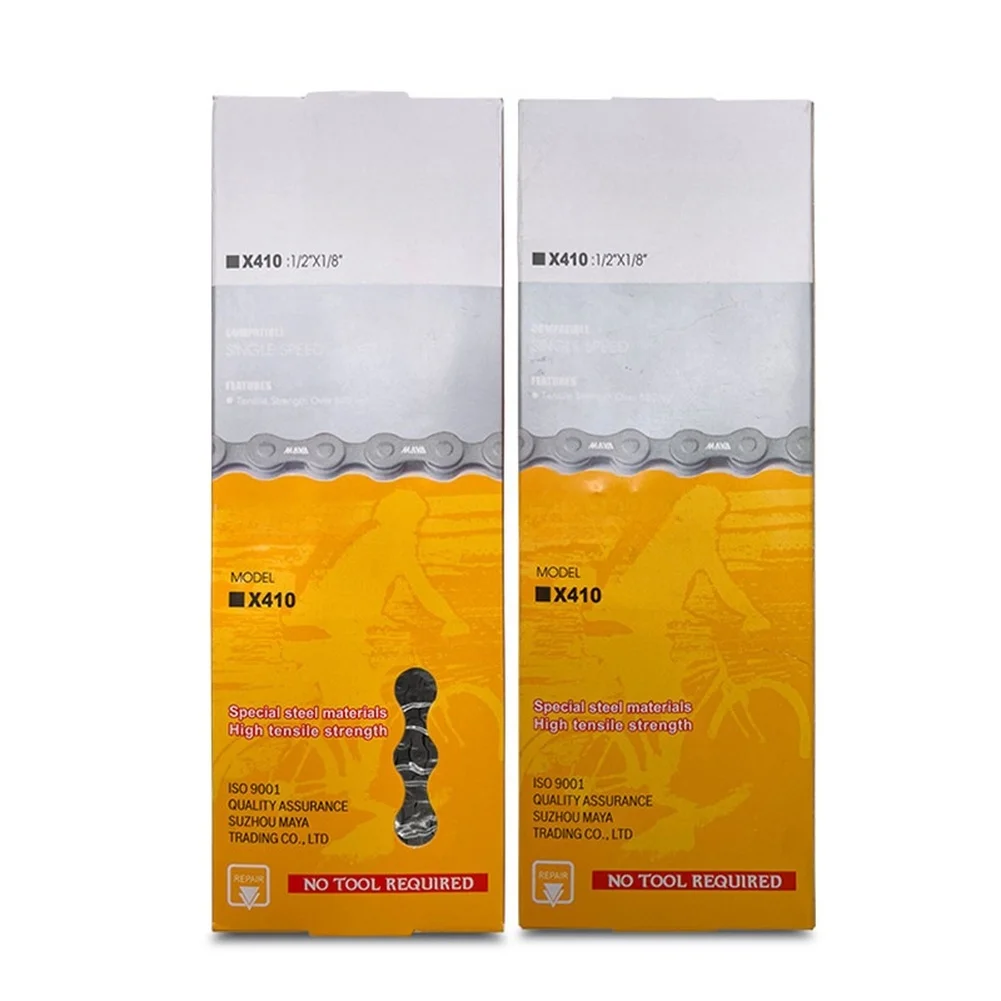 1 Pcs Grey High Carbon Steel Bike Chain X410 Single High Tensile Rust-Resistant Speed Rust Resistant For Bicycle Accessories
1 Pcs Grey High Carbon Steel Bike Chain X410 Single High Tensile Rust-Resistant Speed Rust Resistant For Bicycle Accessories