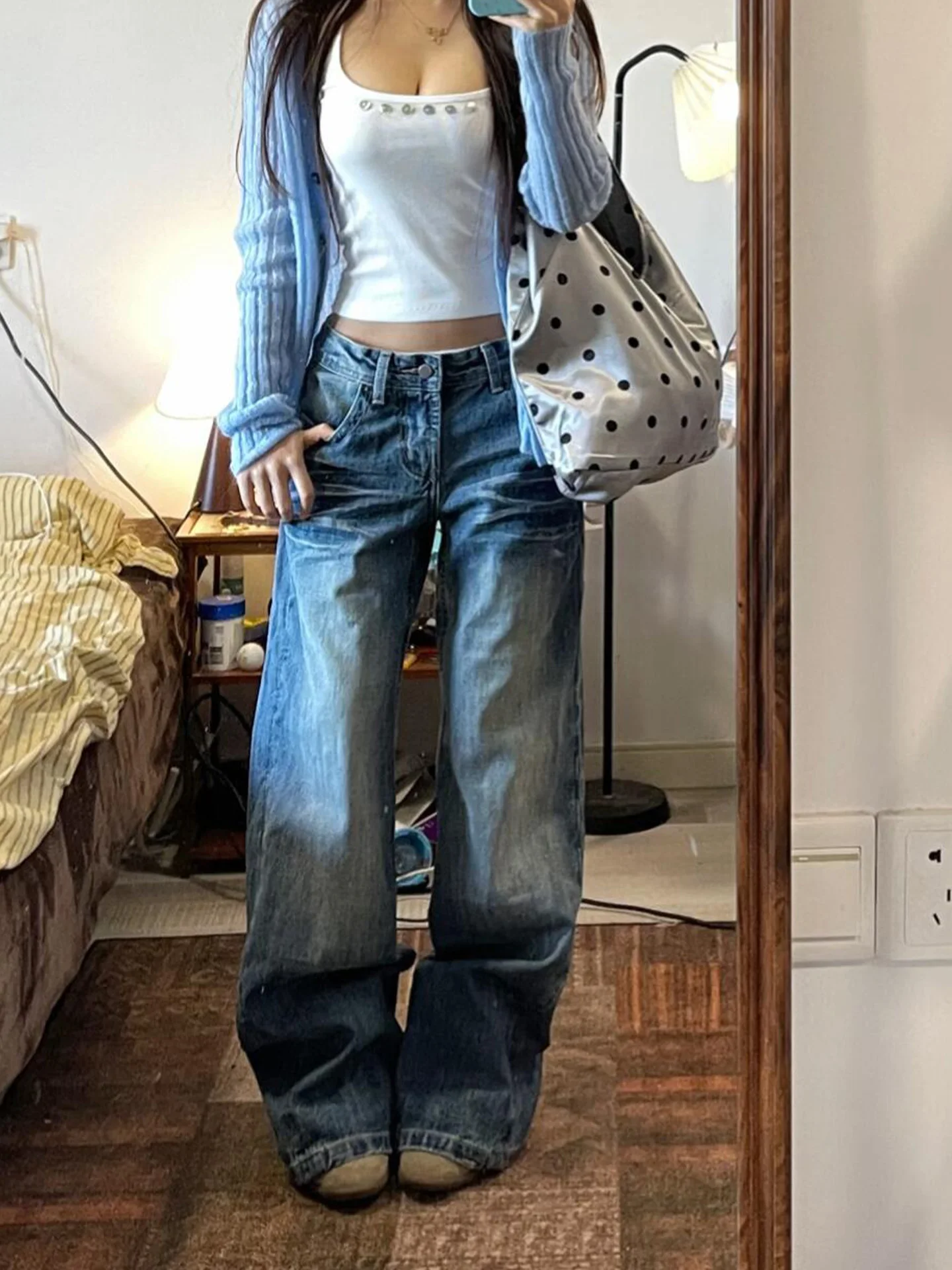 Washed Blue Jeans Women's Summer New Style Pear Shape Retro Slim Narrow Version Floor-Length Pants High Waist Straight Leg Zi...
Washed Blue Jeans Women's Summer New Style Pear Shape Retro Slim Narrow Version Floor-Length Pants High Waist Straight Leg Zi...