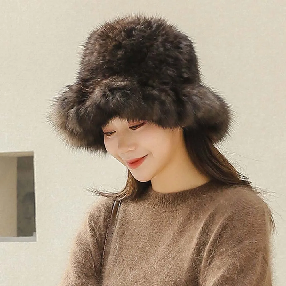 2025 Korean Fashion Ladies Casual Winter Warm Sable Mink Fur Bucket Hat Women Outdoor Hat Soft Plush Sable Mink Bucket Hat
2025 Korean Fashion Ladies Casual Winter Warm Sable Mink Fur Bucket Hat Women Outdoor Hat Soft Plush Sable Mink Bucket Hat