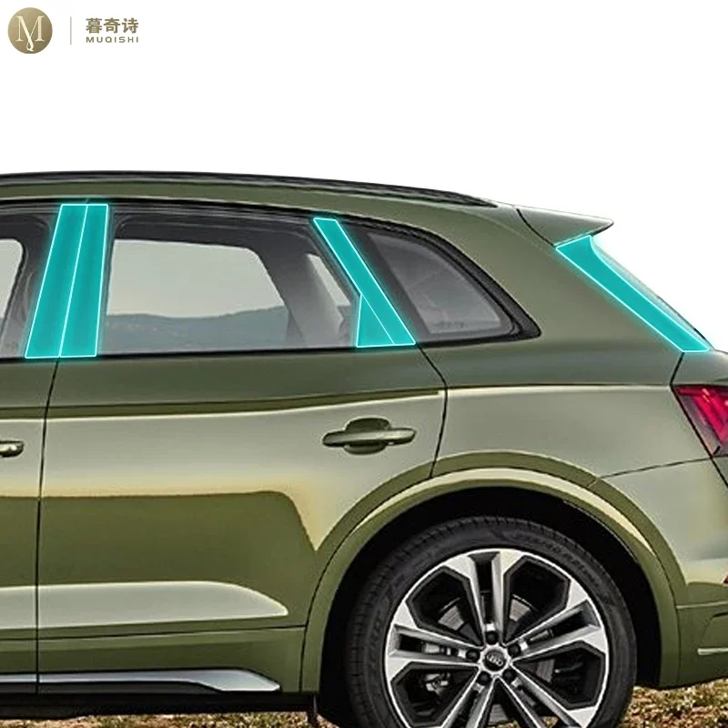 MUQSHI Car Exterior protection B C Window pillar strip PPF paint protective film TPU Transparent For Audi Q5 4L/Sporback 21-2024
MUQSHI Car Exterior protection B C Window pillar strip PPF paint protective film TPU Transparent For Audi Q5 4L/Sporback 21-2024