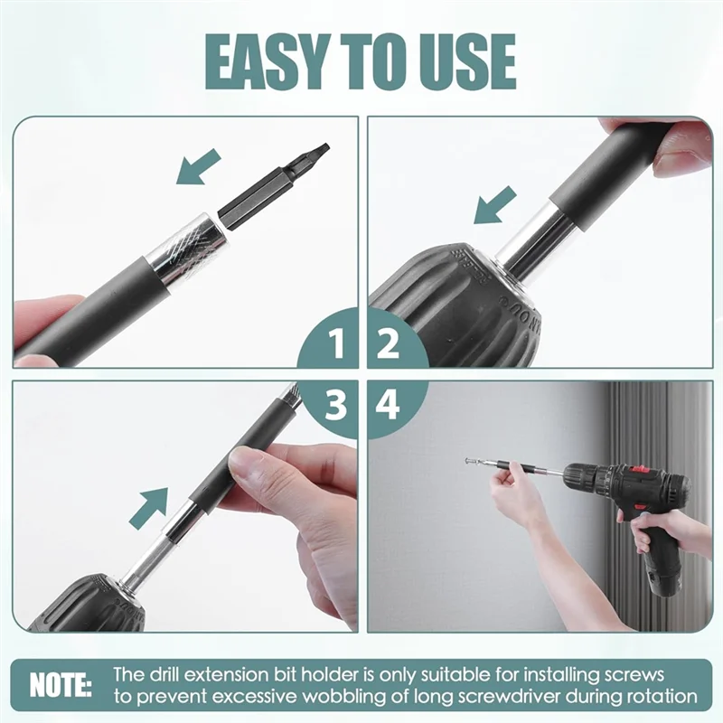 【B6R-Sale】Magnetic Bit Holder 1/4In Hex, Drill Bit Holder 3.1/4.7In, Drill Bit Extension 5 Pcs, Drill Extension Bit Holder Carbo
【B6R-Sale】Magnetic Bit Holder 1/4In Hex, Drill Bit Holder 3.1/4.7In, Drill Bit Extension 5 Pcs, Drill Extension Bit Holder Carbo