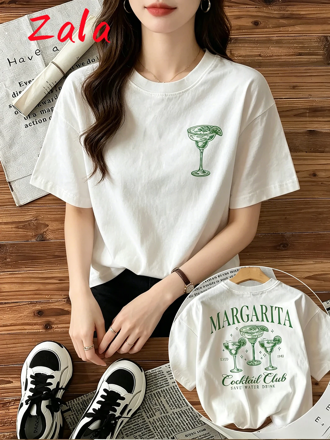 Y2k Margarita Drink Printed Women's T-shirt Funny Female Tshirt Egirl Korean Summer Casual Short Sleeved Tee Tops Women Clothing
Y2k Margarita Drink Printed Women's T-shirt Funny Female Tshirt Egirl Korean Summer Casual Short Sleeved Tee Tops Women Clothing