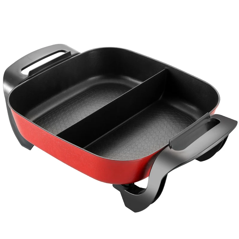 Household hot pot electric heating round square integrated plug-in non-stick pan
Household hot pot electric heating round square integrated plug-in non-stick pan