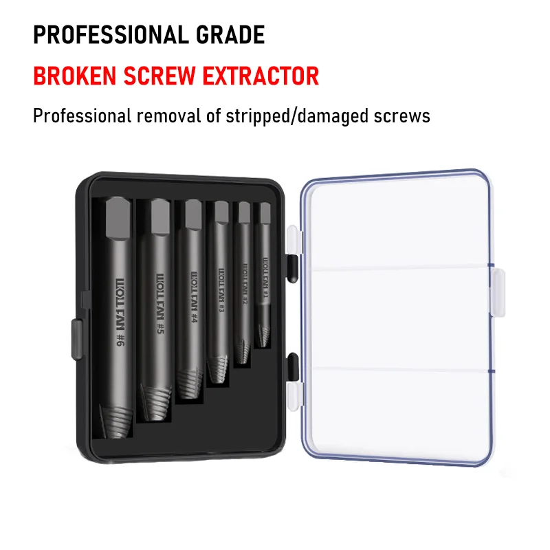 6-Pcs Manual Model Broken Wire Extractor Screw Slip Out Broken Tap Tool Universal Reverse Thread Triangular Valve High Strength
6-Pcs Manual Model Broken Wire Extractor Screw Slip Out Broken Tap Tool Universal Reverse Thread Triangular Valve High Strength