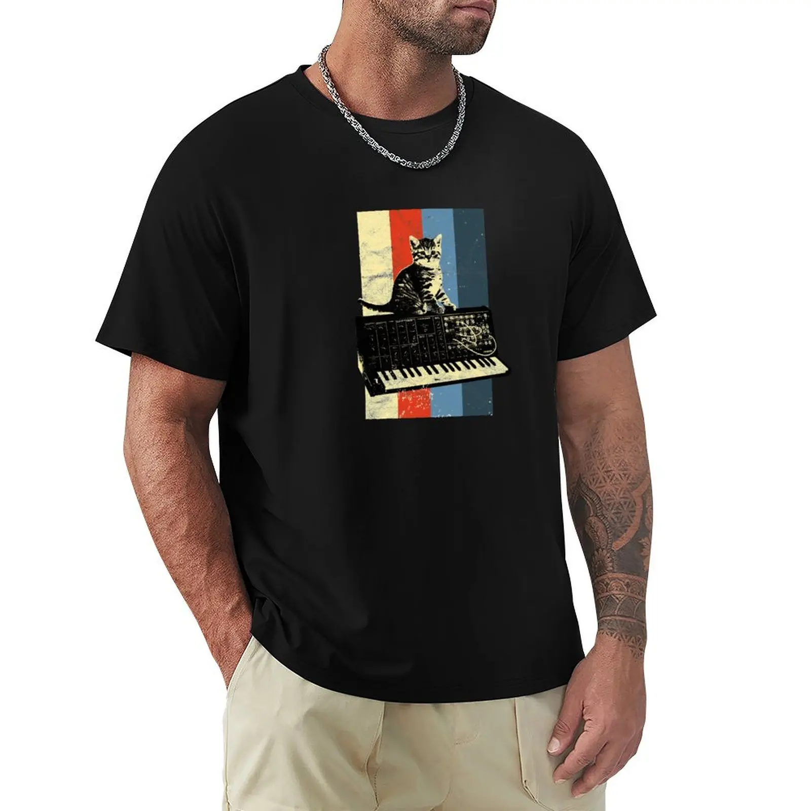 Synthesizer & Cat Vintage Analog - Synth Techno design T-Shirt Big Size Short Sleeve Casual Top
Synthesizer & Cat Vintage Analog - Synth Techno design T-Shirt Big Size Short Sleeve Casual Top