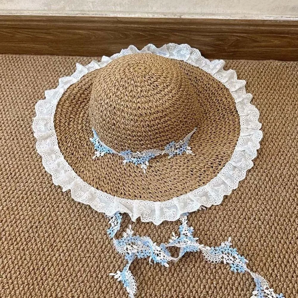 Breathable Vacation Beach Cap Lightweight with Garland Big Brimmed Straw Hat Sombrero Sunshade Topi Woven Sun Cap Women
Breathable Vacation Beach Cap Lightweight with Garland Big Brimmed Straw Hat Sombrero Sunshade Topi Woven Sun Cap Women