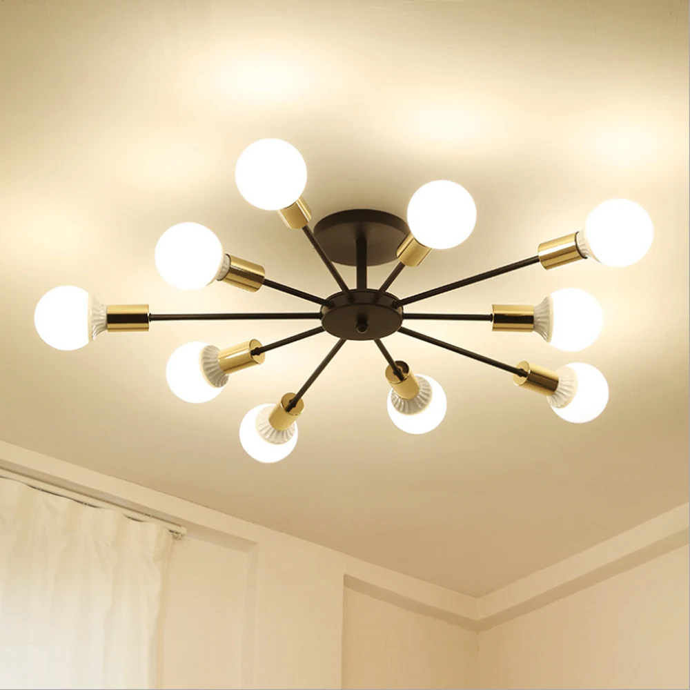 6/8/10 Heads Multiple Rod Wrought Iron Ceiling Light Vintage Sputnik Ceiling Lamp Nordic Modern Lighting Living Room Home Decor
6/8/10 Heads Multiple Rod Wrought Iron Ceiling Light Vintage Sputnik Ceiling Lamp Nordic Modern Lighting Living Room Home Decor