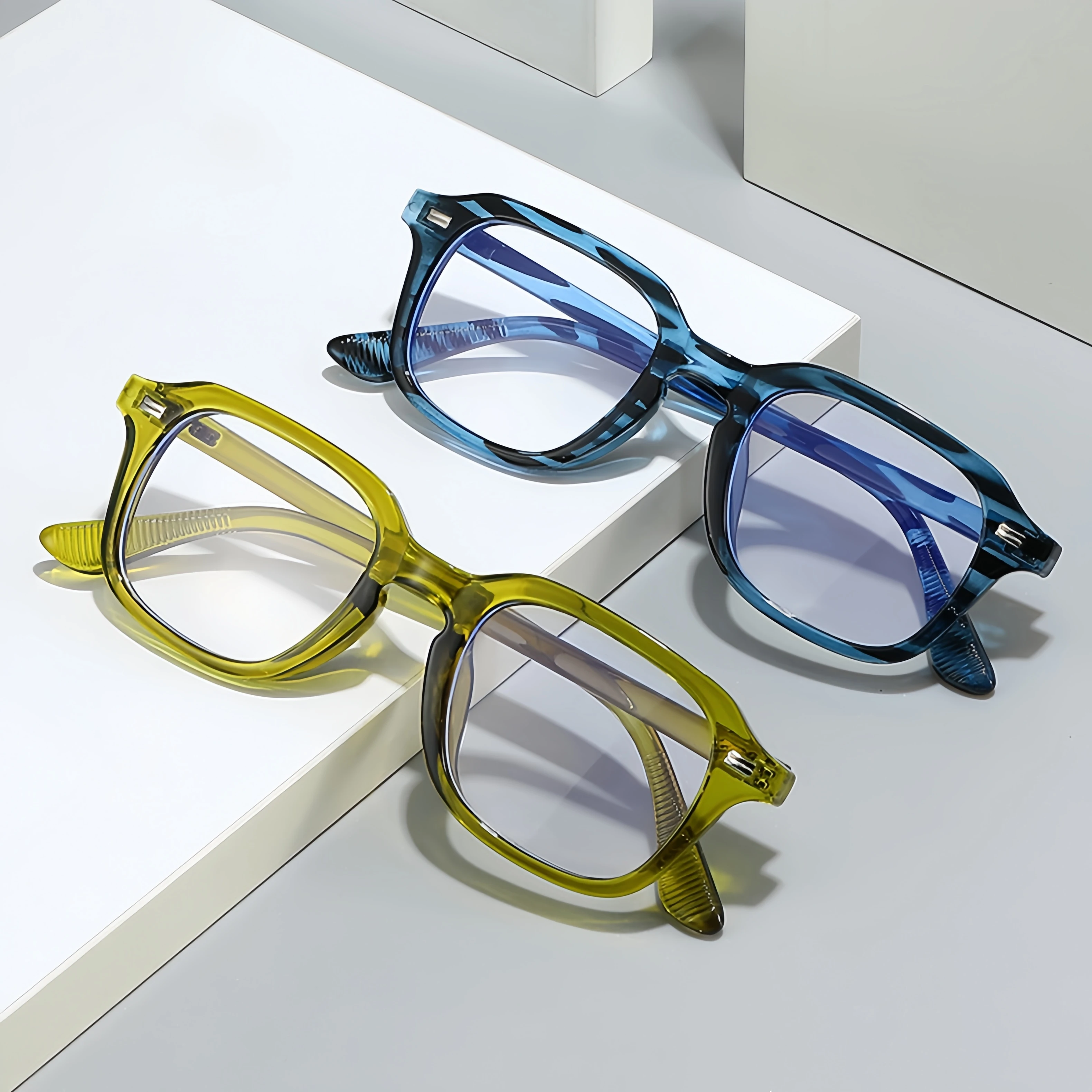 New Fashionable Korean Style Retro Men's and Women's Rivet Glasses Frames Street Photography Versatile Anti-Blue Light Glasses
New Fashionable Korean Style Retro Men's and Women's Rivet Glasses Frames Street Photography Versatile Anti-Blue Light Glasses